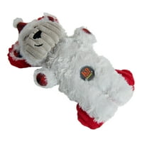 Šarmantni Proizvodi za kućne ljubimce Snuggle Babies Holiday Polar Bear and Bone pas Toy - paket, bijeli,