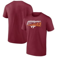 Muške fanatike markirane maroon Virginia Tech Hokije u majici Granice Logo