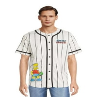 Simpsons muški Bejzbol dres, veličine S-XL