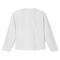 Francuski tost Djevojke školske uniforme dugih rukava modernog bluza o ovratniku Peter Pan, veličine 4-20