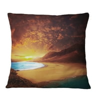Dizajdbal Cofete Beach Fuerteventura - Pejzažni jastuk za odštampane bacanjem - 12x20