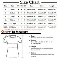 Leesechin dužina rukav ženski vrhovi ponude ženske majice grafički štampani labave majice srednje dužine