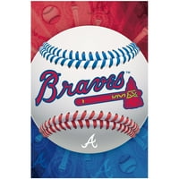 Atlanta Braves 23 34 Logo Zidni Poster-Bez Veličine