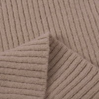 Simu ženski jesen Casual trendi džemper ženski jesen i zima jednobojni V izrez Mjehurić rukav pleteni
