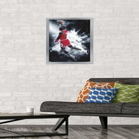Michael Jordan - Burst zidni poster, 14.725 22.375 Uramljeno