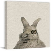 Bunny bibliotekar slika otisak na umotanom platnu