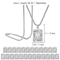 Ogrlice za žene Početna slova Privjesak Ogrlica sa ogrlica od srebra pozlaćena ogrlica od strane Prvobitne