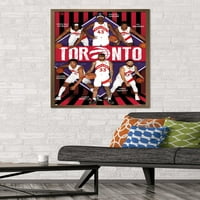 Toronto Raptors - Timski zidni poster, 22.375 34 Uramljeno