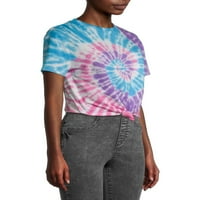 No Boundaries Juniors Tie Dye i ekran Prednja T-Shirt paket paketa, 2-Piece