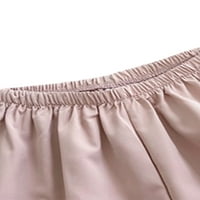 Meihuida ženske labave kargo pantalone Casual jednobojne elastične struka široke nogavice pantalone sa