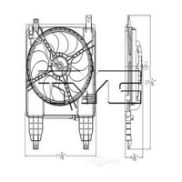Sastavljanje ventilatora dvostrukog radijatora i kondenzatora uklapa se Chevrolet Aveo