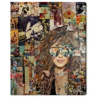Wynwood Studio Moda i Glam Wall Art Art Platnene printova 'Katy Hirschfeld - Devojka i sunčane naočale'