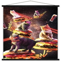 James Booker - Galaxy laserske mačke na Cheeseburgerima Zidni poster sa magnetnim okvirom, 22.375 34