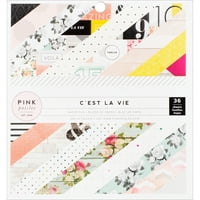 Američki zanati Pink Paislee CEST la vie kolekcija papirna jastučić