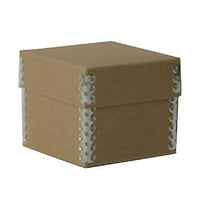 Kutija za gniježđenje, 3,25x3,25x2,75, smeđa kraft, 1 paket