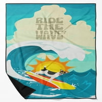 Surfer krema za pse Chihuahua Premium ručnik za plažu