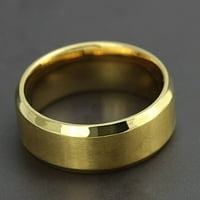 Anvazise Punk prsten hladan ugodan za nošenje jednostavnog kreativnog titanijum čeličnog širokog pojasa
