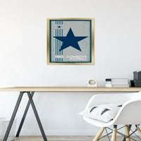 Dallas Cowboys - Retro logotip zidni poster, 14.725 22.375