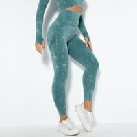 Ženski visoki struk Slim Comfy joga nogavi Stretchy Bespremljene uske usjeva vježbanje hlače fitnes teretana