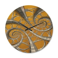 Designart 'Antique Style Time Spiral I' Moderni Drveni Zidni Sat