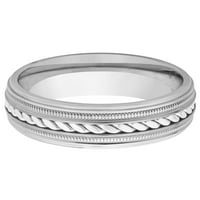 Obalni nakit Titanium polirani sterling srebrni užad u obliku unosa