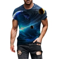 Muška ljetna košulja Muška povremena ulica 3D digitalni tisak okrugli vrat kratki rukav majica