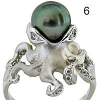 Prsten od bakra u obliku hobotnice Otvoreni nakit za prste podesivi poklon retro stila za žene čovječe