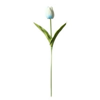 HI.Fancy Mini umjetni cvijet Kućni ured Dekor vjenčani dekorativni PU lažni cvijet, svijetloplava