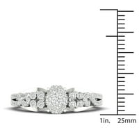 1 2ct TDW dijamantski prsten od 10k bijelog zlata