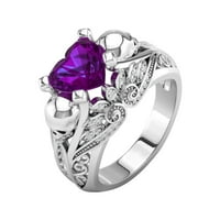 Bacc dodaci za žene prsten šareni cirkon vjenčani nakit prstena veličine legura poklon prstenje prstenje