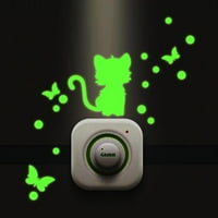 DECOR Cartoon Luminous DIY slatka mačka Switch zidna naljepnica za noćno svjetlo