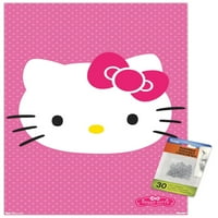 Hello Kitty - Poster zidnog lica sa push igle, 14.725 22.375