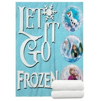 Frozen pliš flis Throw deka za kauč, krevet i Sofa meka, toplo, lagan H