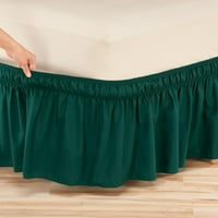 Elastic bed pleats around the bed skirt, pleated prašine ruffles prekrivač Ultra-meka oko elastičnih čvrstih