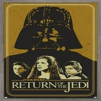 Star Wars: Povratak Zidnog plakata za ilustracije zlata - zlatni, 22.375 34 Uramljeno