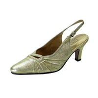 Beryl ženska širina širine šiljaste toeske cipele za cipele zlato 6