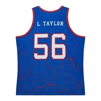 Muški Mitchell & Ness Lawrence Taylor Royal New York Giants igrač Burst Tank Top