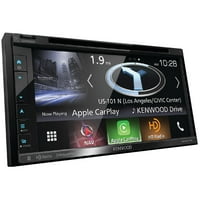 Kenwood DNX574S 6,8 Double-DIN u dash navigacijskom navigacijskom prijemniku s Bluetooth, Apple Carplay,