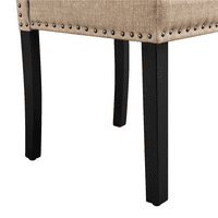 Easyfashion Set klasične tapacirane stolice za blagovanje, kaki