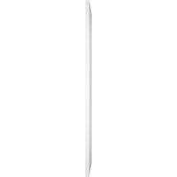 Ekena Millwork 18 W 32 H True Fit PVC horizontalna letvica uokvirena modernim stilom fiksna roletna, Bijela