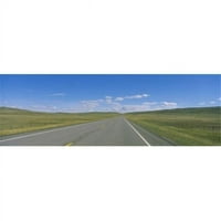 Međudržavni autoput koji prolazi kroz pejzažnu rutu Montana USA poster Print by-12