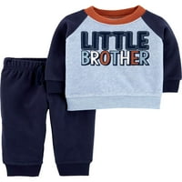 Carterovo dijete minskog dječaka Fleece dukseri i jogger hlače, set outfit