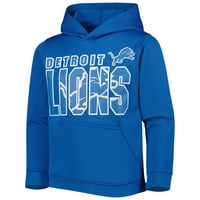 Mladi Plavi Detroit Lavovi Dvostruki Logo Pulover Hoodie