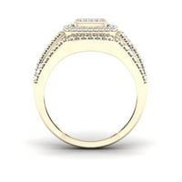 1 8Ct TDW Diamond 10k verenički prsten od žutog zlata