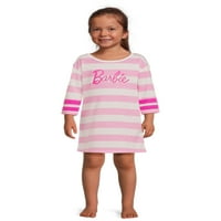Barbie djevojčice ¾ rukav pidžama haljina za spavanje, veličine 2T-5T