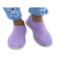 Ženske Cipele Za Hodanje Pletene Gornje Patike Klizanje Na Stanovima Komforna Čarapa Patike Žene Mrežaste