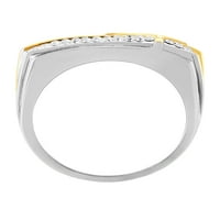 Brilliance Fine Jewelry Crystal Overlay Cross Ring od nerđajućeg čelika, Veličina 11