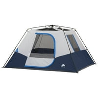 Ozark Trail 10' 9 ' šator za trenutnu kabinu za 6 osoba sa LED osvijetljenom glavčinom, lbs