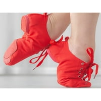 Djevojke prozračne komforne ravne baletne cipele Ballroom Casual meke cipele sa pertlama