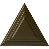 Ekena Millwork 19 W 5 8 H 1 8 P trokut stropne medaljon, ručno oslikani mesing